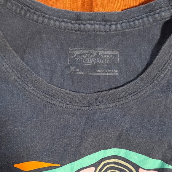 Patagonia Kids' Navy Long Sleeve Tee - Picture 2 of 3